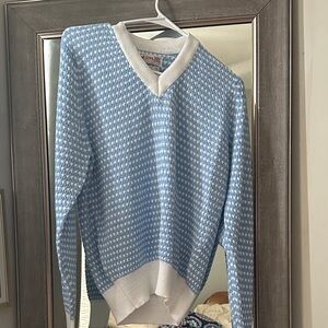 Izod Blue and White Men's Sweater